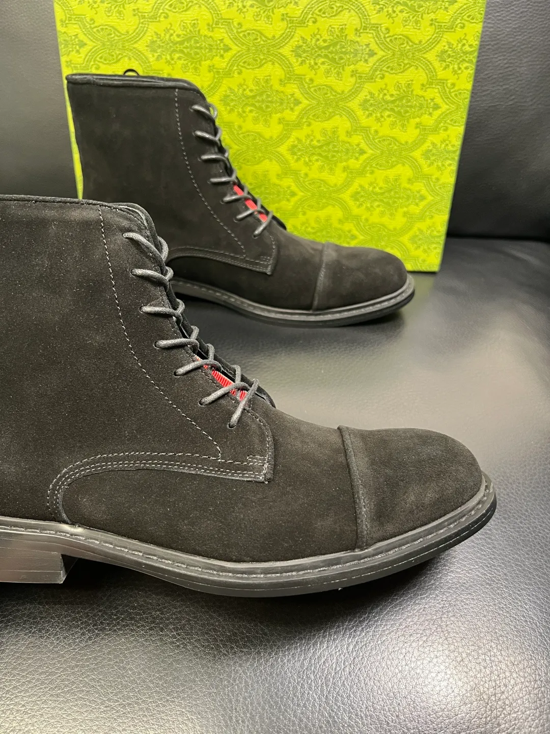 Men's shoes 💰900 Gucci High-quality top crafts Gucci Leather shoes and boots high-top series counter synchronization Original factory configuration, original cowhide imported from Italy, imported water-dyed cow lining, soles: original factory special supply original sole super comfortable, original factory and single goods High quality, welcome to compare and synchronization at the counter, code number 39-44 (customized 45)